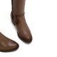 BOTAS DE PIEL TAUPE CON CREMALLERA JEMMA PORRONET - Querol online