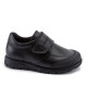 Sabates collegials Pablosky santos negre de pell amb tancament de velcro - Querol online