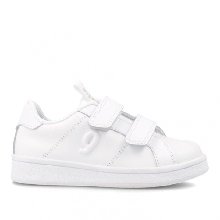 Zapatillas deporte Garvalin 231750 blancas con doble velcro - Querol online