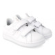 Zapatillas deporte Garvalin 231750 blancas con doble velcro - Querol online