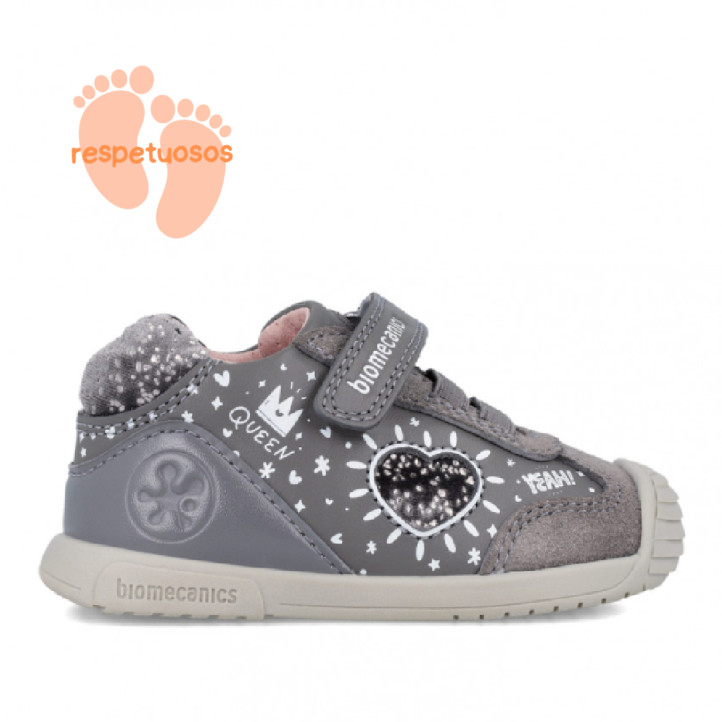 Zapatos Biomecanics 241109 grises respetuosos Queen - Querol online