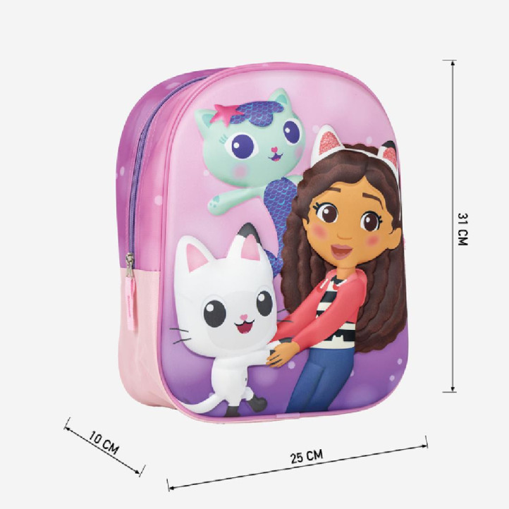 Mochilas Cerda 3D Gabby's Dollhouse con rejilla lateral - Querol online