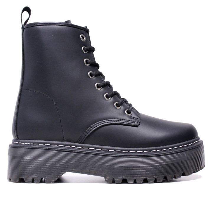 Botins plataforma Owel d'estil militar amb cordons - Querol online