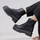 Botins plataforma Owel d'estil militar amb cordons - Querol online