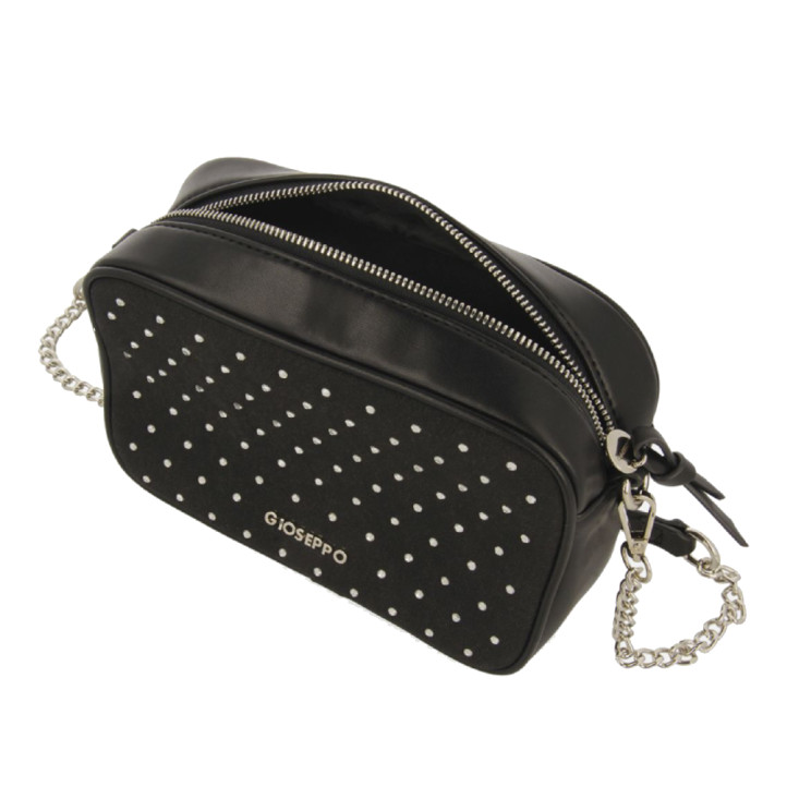 Bolso Gioseppo estilo bandolera en negro con tachuelas absam - Querol online