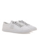 Zapatillas urban Mustang aria blancas con panel trasero plateado - Querol online