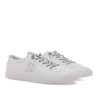 Zapatillas urban Mustang aria blancas con panel trasero plateado