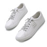 Zapatillas urban Mustang aria blancas con panel trasero plateado