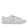 Zapatillas urban Mustang aria blancas con panel trasero plateado