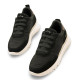 Zapatillas urban Mustang serene negras con cordones elásticos - Querol online