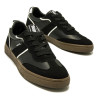 Zapatillas urban Mustang roy negras con cordones al tono y detalles blancos