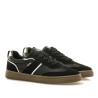 Zapatillas urban Mustang roy negras con cordones al tono y detalles blancos