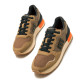 Zapatillas deportivas Mustang joggo classic arena con detalles en cuero y negro - Querol online