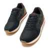 Zapatillas deportivas Mustang joggo classic azules con paneles en rojo y gris