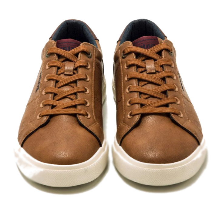 Zapatos sport Mustang aria marrones con trasera en color chocolate - Querol online