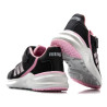 Zapatillas deporte Mustang somo negras y rosas con velcro y cordones de velcro
