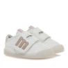 Sabatilles esport Mustang free blanques amb tancamente de velcro i tons nude respectuoses