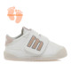 Sabatilles esport Mustang free blanques amb tancamente de velcro i tons nude respectuoses - Querol online