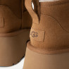 Botas tacón UGG Classic Ultra Mini New Heights color chestnut