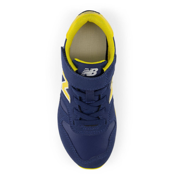 Zapatillas deporte New Balance 373 hook & loop azules con detalles amarillos - Querol online