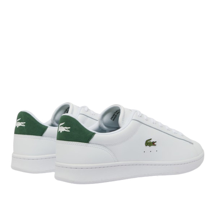 Zapatos sport Lacoste carnaby set blancas con detalles verdes - Querol online