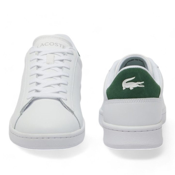 Zapatos sport Lacoste carnaby set blancas con detalles verdes - Querol online