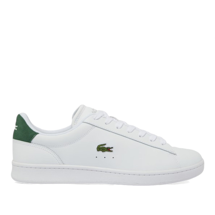 Zapatos sport Lacoste carnaby set blancas con detalles verdes - Querol online