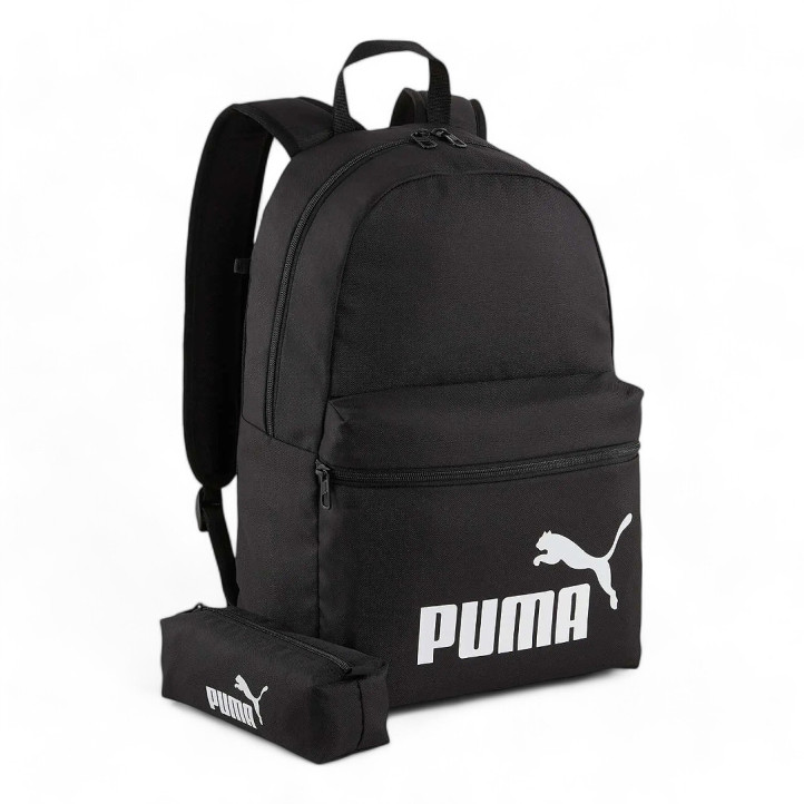 Mochila Puma phase set negro con estuche - Querol online