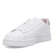 Zapatillas deporte Levi's Avenue blancas con detalle trasero en rosa empolvado - Querol online