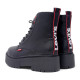 Botines plataforma Levi's Cherry estilo militar con plataforma y detalles rojos - Querol online