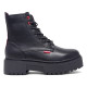 Botines plataforma Levi's Cherry estilo militar con plataforma y detalles rojos - Querol online