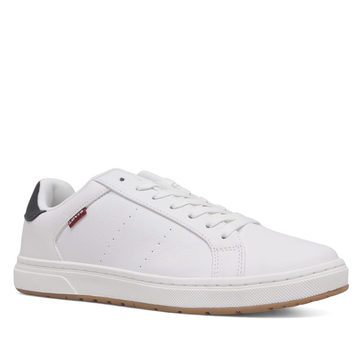 Zapatos sport Levi's piper blancas con suela caramelo - Querol online