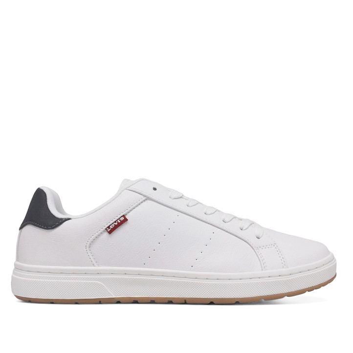 Zapatos sport Levi's piper blancas con suela caramelo - Querol online