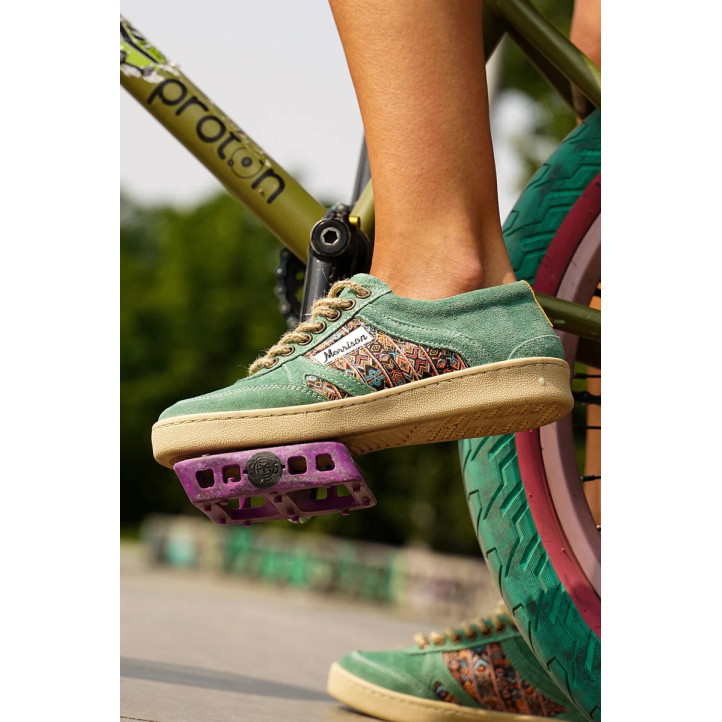 Zapatillas lona Morrison Nineties Maya verde menta - Querol online