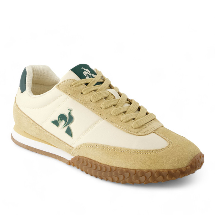 Sabatilles esportives Le Coq Sportif Veloce I gel amb detalls beix i verds - Querol online