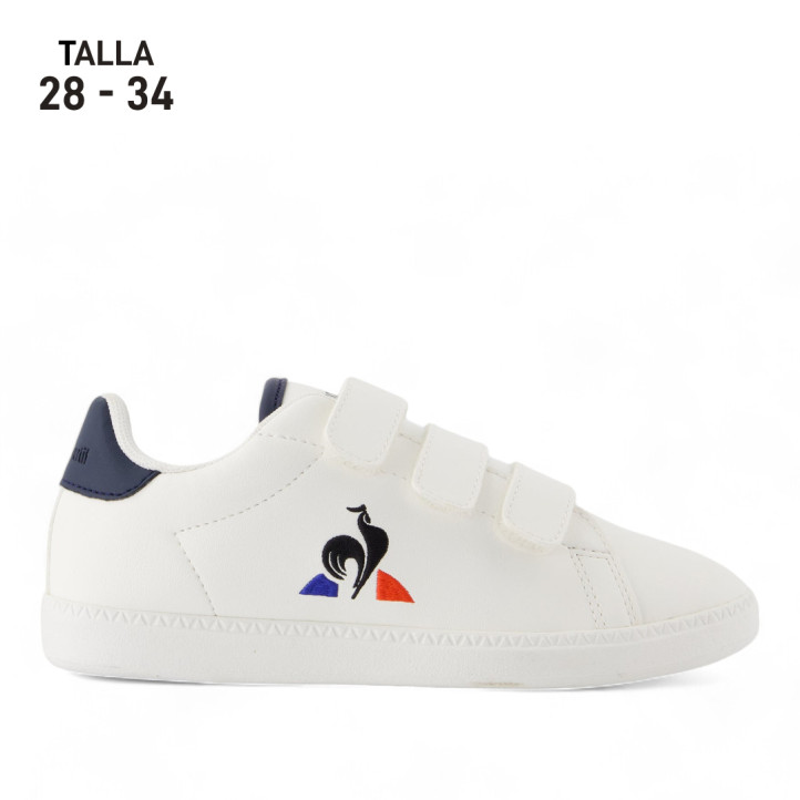 Zapatillas deporte Le Coq Sportif Courtset 2 PS blancas y azules - Querol online