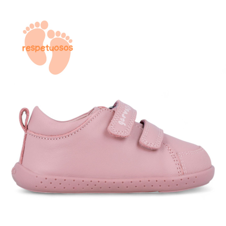 Sabates Garvalin 241300 roses de pell amb doble velcro respectuosos - Querol online