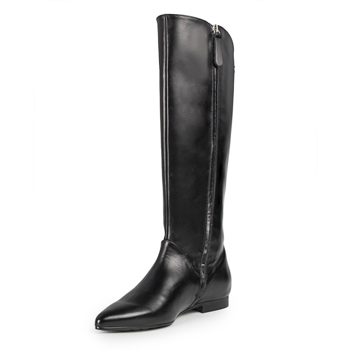 BOTA ISABEL PIEL NEGRO POPA - Querol online