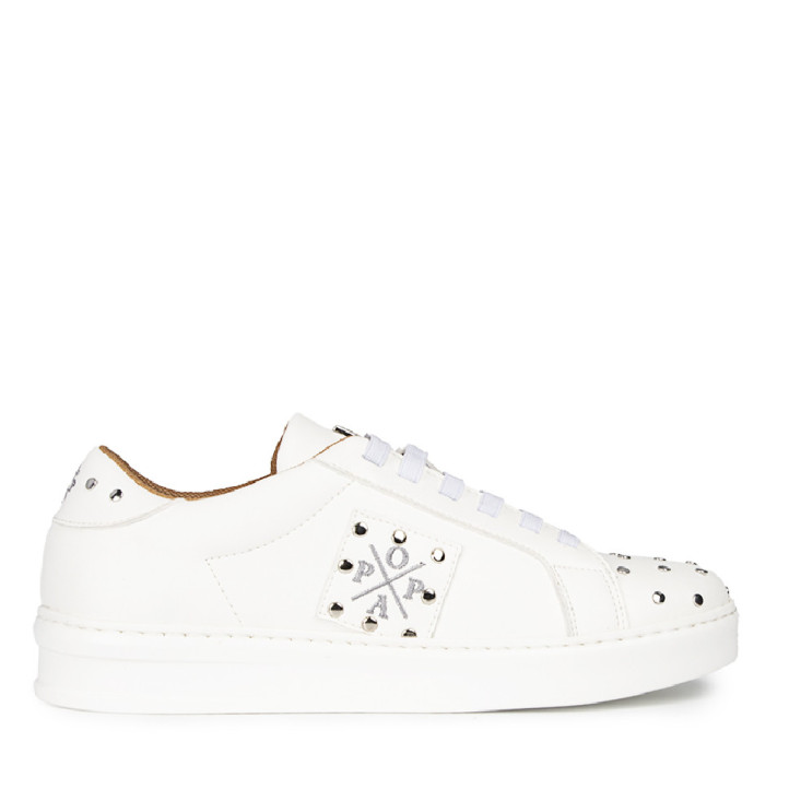 SNEAKER MACERA TACHAS NAPA BLANCO POPA - Querol online