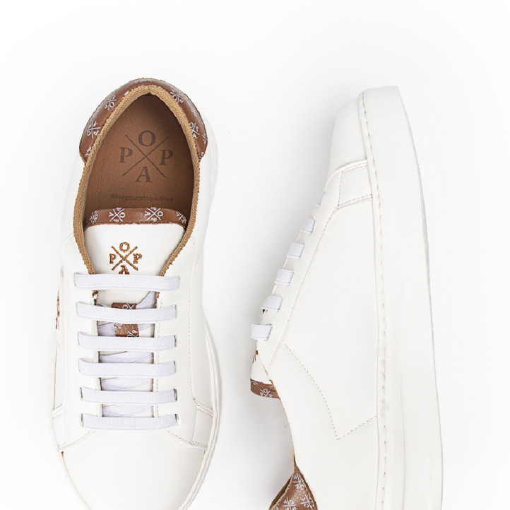 SNEAKER MACERA MARCA CUERO POPA - Querol online