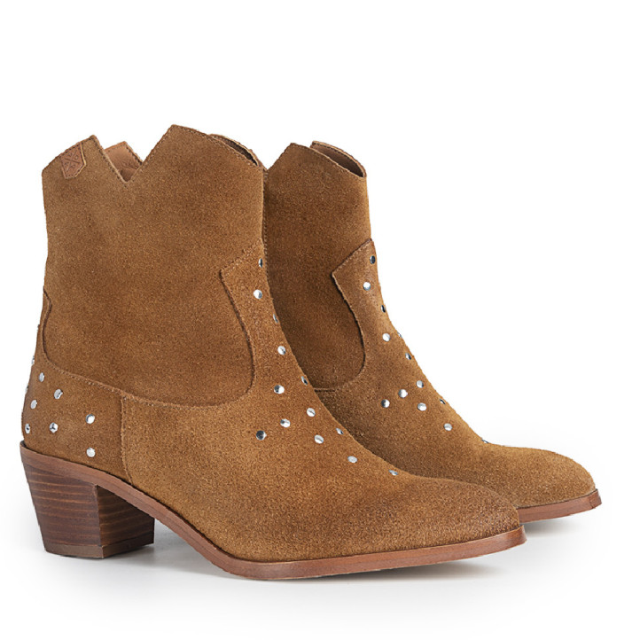 BOTIN MILAN TACHAS CUERO POPA - Querol online