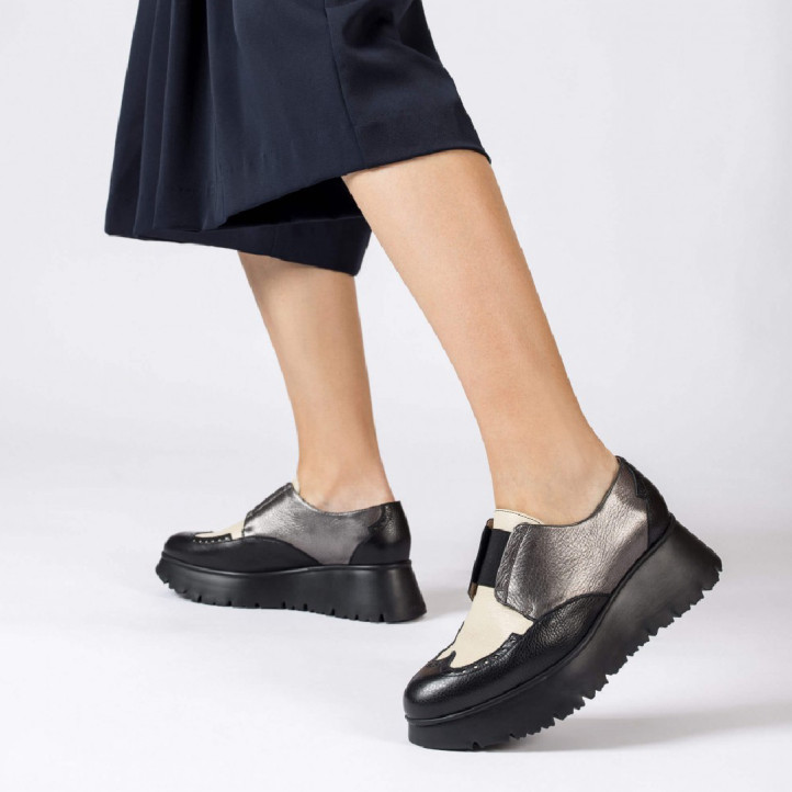 MOCASINES SALVA PLOMO NEGRO WONDERS - Querol online