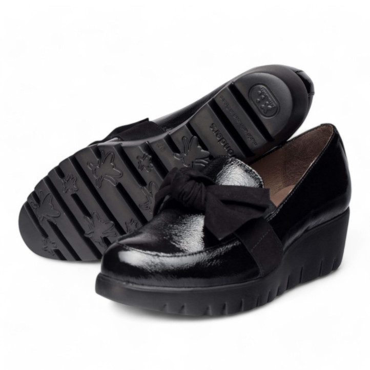 MOCASINES ROMEO NEGROS NEGRO WONDERS - Querol online