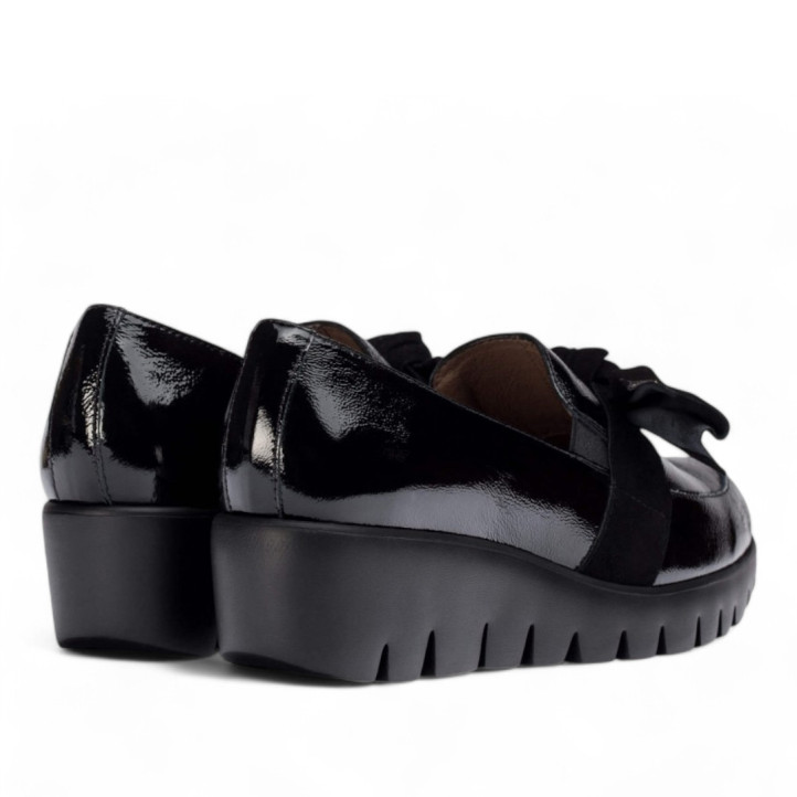 MOCASINES ROMEO NEGROS NEGRO WONDERS - Querol online