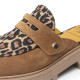 ZUECO CERRADO MAUNA LEOPARDO NEGRO POPA - Querol online