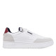 Zapatillas U.S. POLO ASSN. blancas con detalles en rojo y marino - Querol online