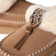 Zapatos planos UGG Tasman Alpine color chestnut - Querol online