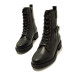 Botines planos Mustang campa estilo biker con cordones - Querol online