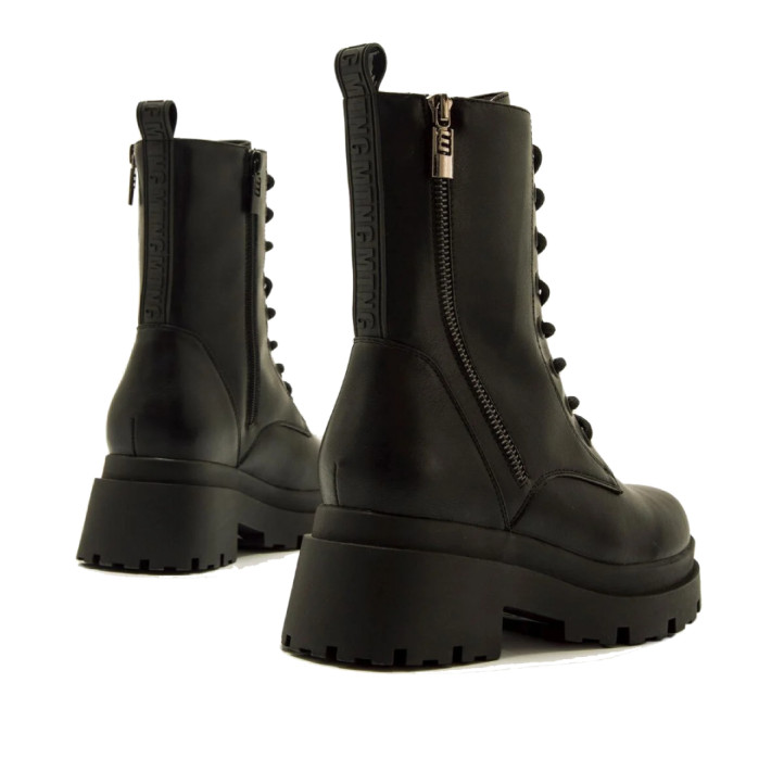 Botins plataforma Mustang missione estil militar amb cremallera lateral - Querol online