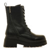 Botins plataforma Mustang missione estil militar amb cremallera lateral